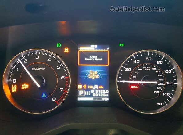 JF2GTHMC6M8327441 2021 SUBARU CROSSTREK Blue ხელსაწყოთა პანელის ხედი