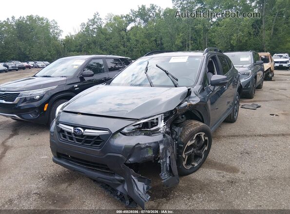 JF2GTHMC6MH359984 2021 SUBARU CROSSTREK Gray წინა მარცხენა ხედი სამი მეოთხედიდან