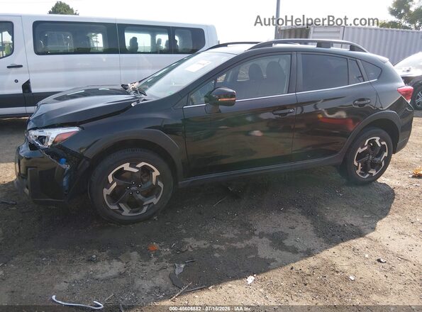 JF2GTHMC6PH288807 2023 SUBARU CROSSTREK Black Vista tres cuartos delantera izquierda