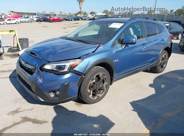 JF2GTHMC8MH294085 2021 SUBARU CROSSTREK Blue Przód lewy