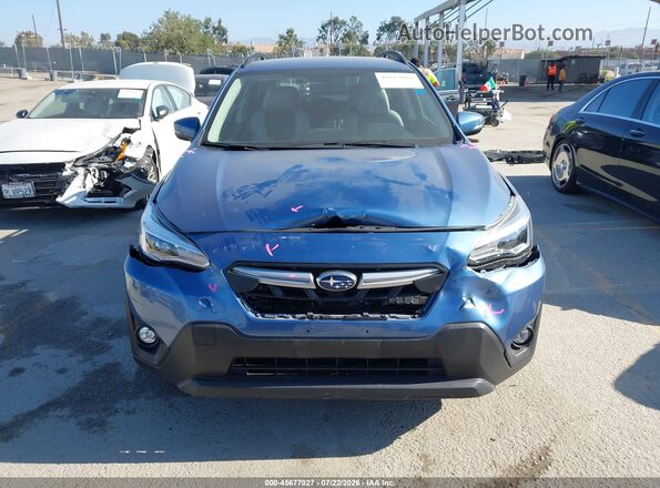 JF2GTHMC8MH294085 2021 SUBARU CROSSTREK Blue Widok zestawu wskaźników