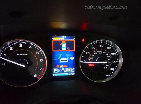 JF2GTHMC9MH250161 2021 SUBARU CROSSTREK Charcoal Widok zestawu wskaźników