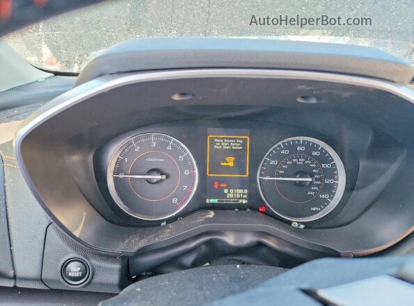 JF2GTHMC9N8252879 2022 SUBARU XV Black ხელსაწყოთა პანელის ხედი