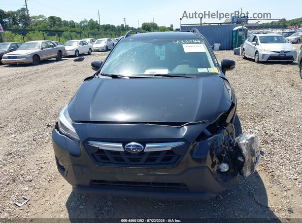 JF2GTHMCXMH235863 2021 SUBARU CROSSTREK Black Widok zestawu wskaźników