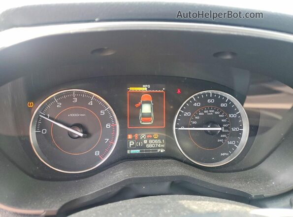 JF2GTHNC1M8219839 2021 SUBARU CROSSTREK Угольный Вид щитка приборов