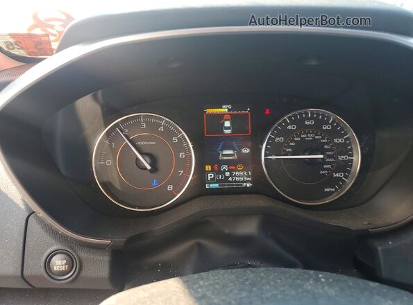 JF2GTHNC1M8281080 2021 SUBARU CROSSTREK Белый Вид щитка приборов