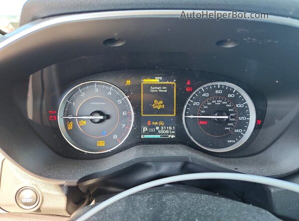 JF2GTHNC1P8201278 2023 SUBARU CROSSTREK Silver Instrument cluster view