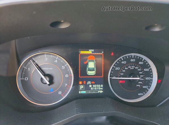 JF2GTHNC3M8293859 2021 SUBARU CROSSTREK Синий Вид щитка приборов