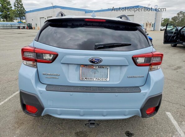 JF2GTHNC3M8373145 2021 SUBARU CROSSTREK Blue Rear view