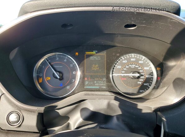 JF2GTHNC3M8394514 2021 SUBARU CROSSTREK Gray ხელსაწყოთა პანელის ხედი