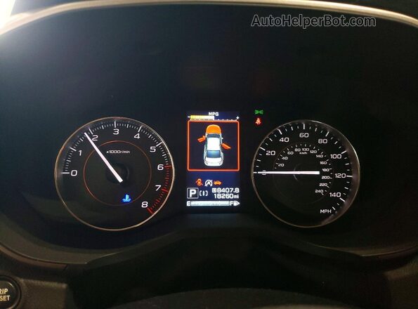 JF2GTHNC6MH240041 2021 SUBARU CROSSTREK Белый Вид щитка приборов