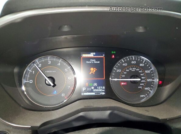 JF2GTHNC7M8253753 2021 SUBARU CROSSTREK White ხელსაწყოთა პანელის ხედი