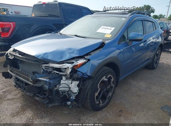 JF2GTHNC8MH346541 2021 SUBARU CROSSTREK Blue Przód lewy