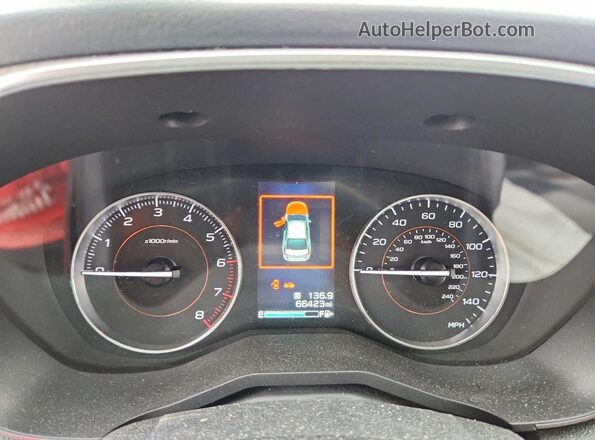 JF2GTHNC9MH291677 2021 SUBARU CROSSTREK Charcoal Instrument cluster view