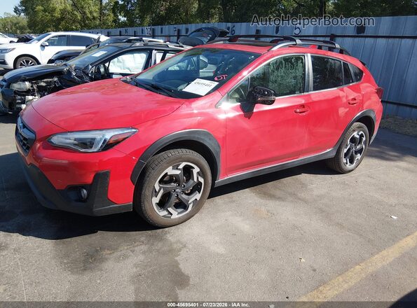 JF2GTHNC9N8250371 2022 SUBARU CROSSTREK Red Передня ліва чверть