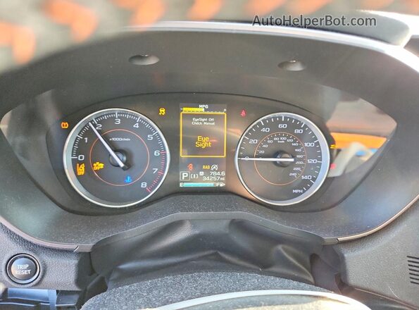 JF2GTHNC9PH241995 2023 SUBARU CROSSTREK Blue ხელსაწყოთა პანელის ხედი