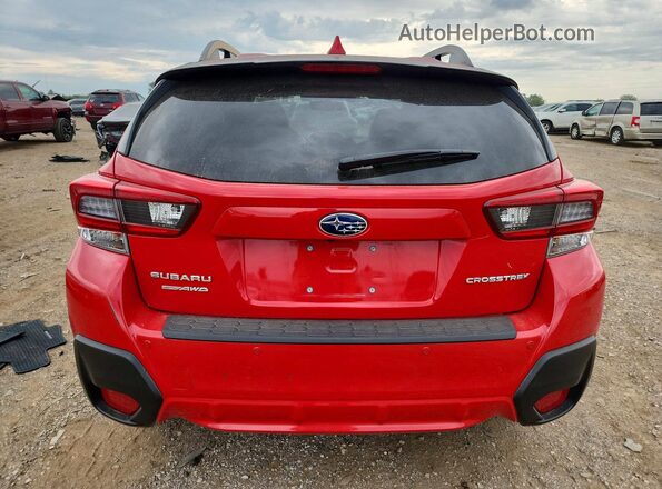 JF2GTHNCXM8295088 2021 SUBARU CROSSTREK Red Rear view