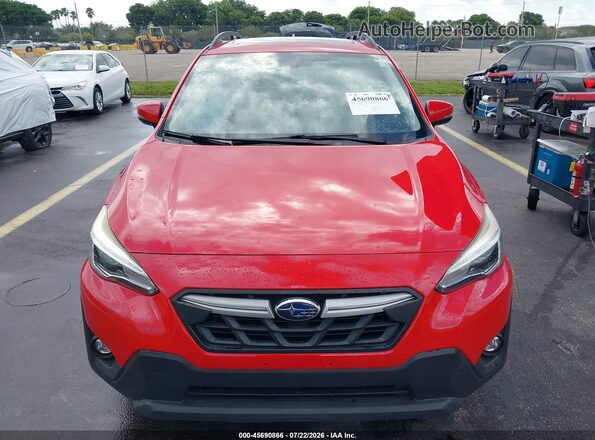 JF2GTHNCXMH364944 2021 SUBARU CROSSTREK Red ხელსაწყოთა პანელის ხედი