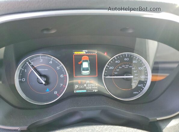 JF2GTHNCXP8328403 2023 SUBARU CROSSTREK Gray Instrument cluster view