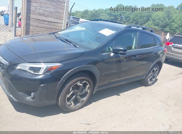 JF2GTHNCXPH242136 2023 SUBARU CROSSTREK Black Vista tres cuartos delantera izquierda