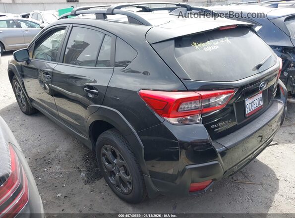 JF2GTHRC0NH285293 2022 SUBARU CROSSTREK Black Հետևի ձախ