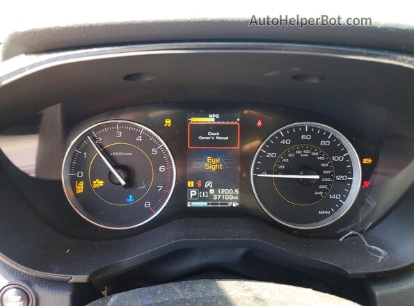 JF2GTHRC0PH298127 2023 SUBARU CROSSTREK White ხელსაწყოთა პანელის ხედი