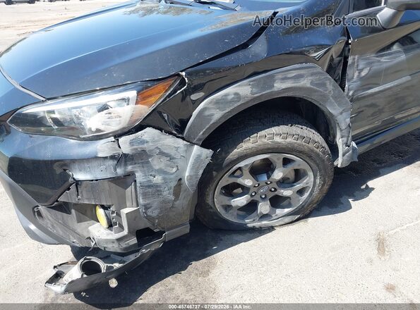 JF2GTHRC1NH271709 2022 SUBARU CROSSTREK Black წინა ხედი