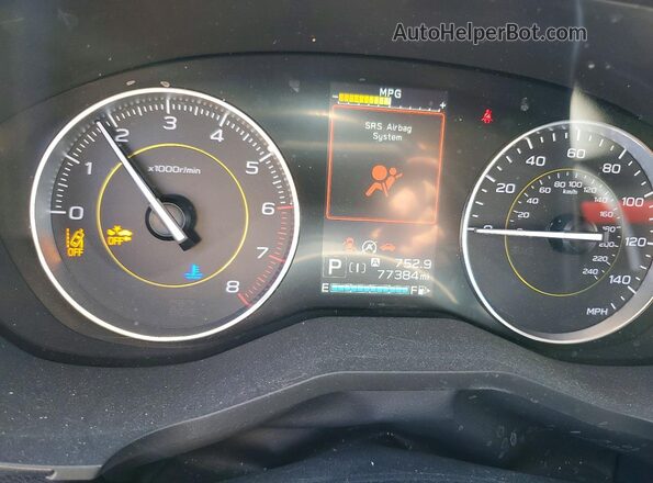 JF2GTHRC2MH237891 2021 SUBARU CROSSTREK Silver Вид щитка приладів