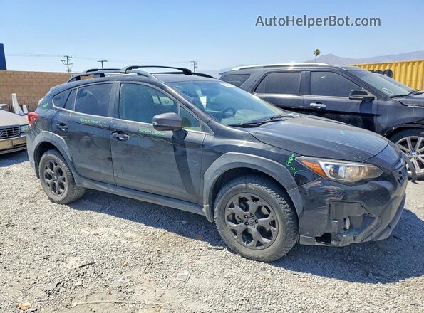 JF2GTHRC5NH255142 2022 SUBARU CROSSTREK Black Przód prawy