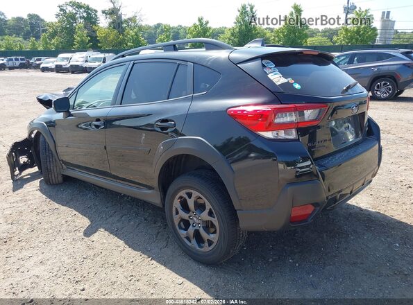 JF2GTHRC5NH272300 2022 SUBARU CROSSTREK Black Rear left