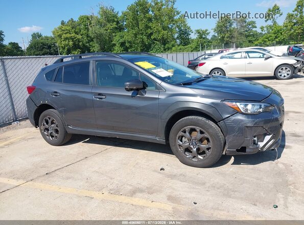 JF2GTHRC5PH210558 2023 SUBARU CROSSTREK Gray Rear interior view