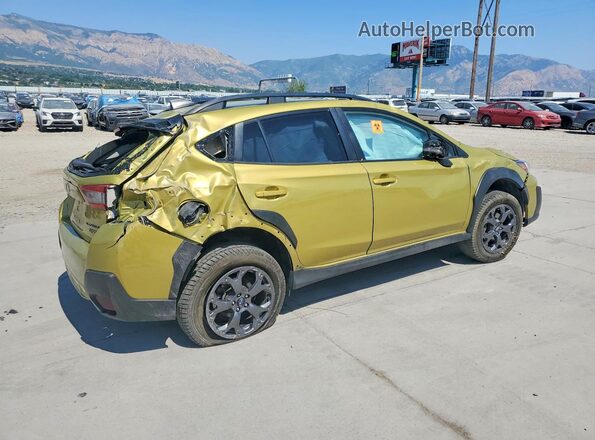 JF2GTHRC7MH671188 2021 SUBARU CROSSTREK Green Trasero derecho