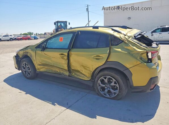 JF2GTHRC7MH671188 2021 SUBARU CROSSTREK Green Trasero izquierdo