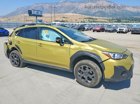 JF2GTHRC7MH671188 2021 SUBARU CROSSTREK Green Delantero derecho