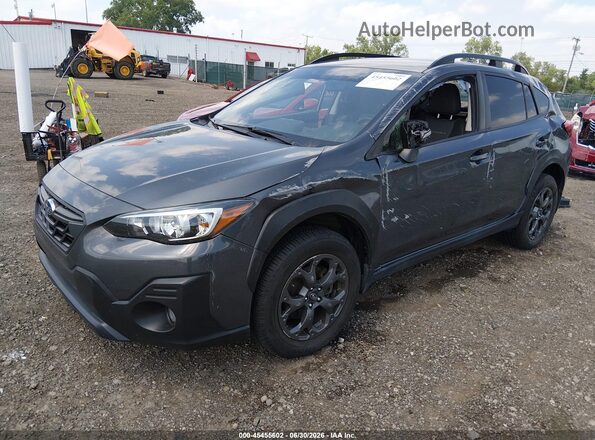 JF2GTHRC7PH234649 2023 SUBARU CROSSTREK Gray Vista tres cuartos delantera izquierda