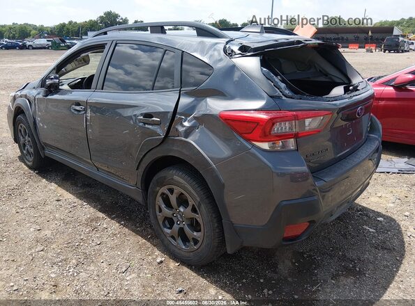 JF2GTHRC7PH234649 2023 SUBARU CROSSTREK Gray Trasero izquierdo