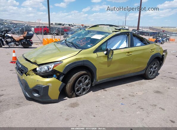 JF2GTHRC8MH251195 2021 SUBARU CROSSTREK Зеленый Передняя левая четверть