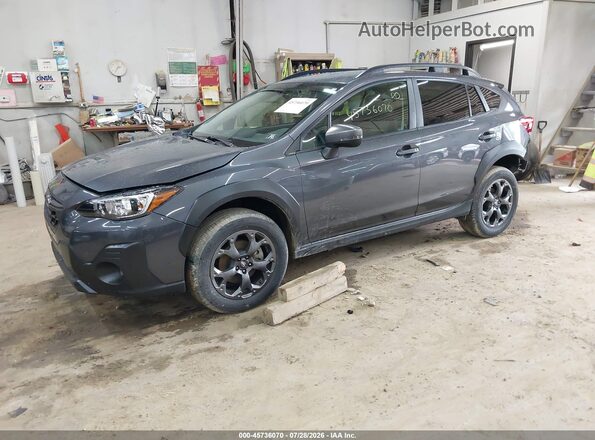 JF2GTHRC8MH384457 2021 SUBARU CROSSTREK Gray Передня ліва чверть