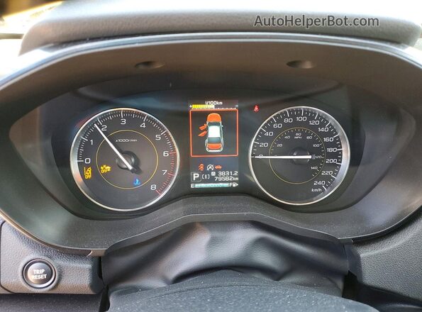 JF2GTHSC0MH288624 2021 SUBARU CROSSTREK Gold Instrument cluster view