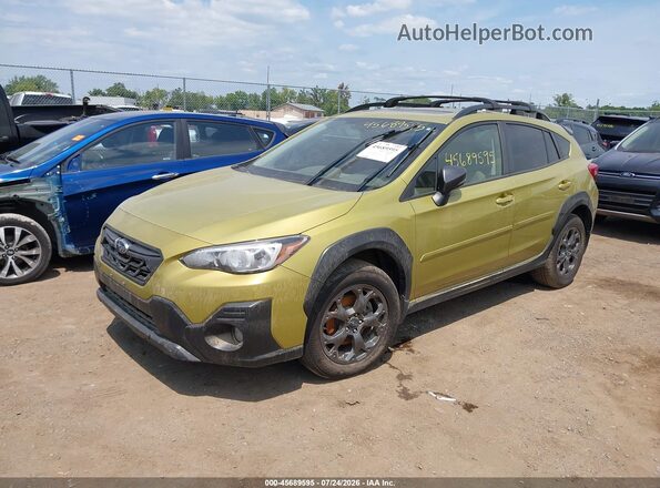 JF2GTHSC1MH217688 2021 SUBARU CROSSTREK Green Przód lewy