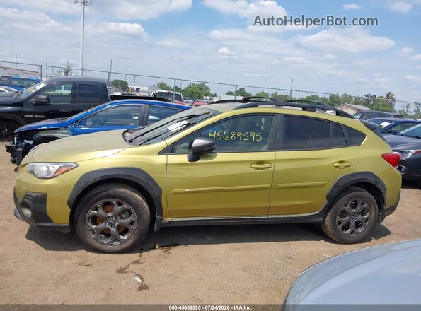 JF2GTHSC1MH217688 2021 SUBARU CROSSTREK Green Widok wnętrza 360 stopni