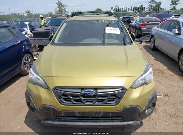 JF2GTHSC1MH217688 2021 SUBARU CROSSTREK Green Widok zestawu wskaźników