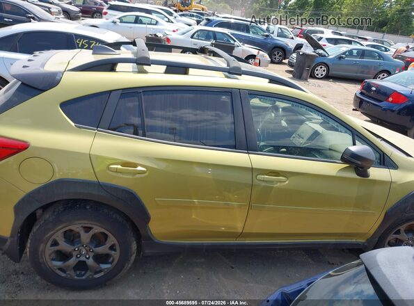JF2GTHSC1MH217688 2021 SUBARU CROSSTREK Green Widok wnętrza z tyłu