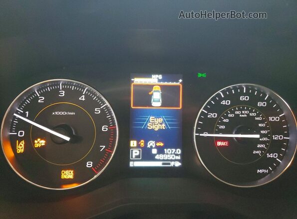 JF2GTHSC2MH297244 2021 SUBARU CROSSTREK White Instrument cluster view