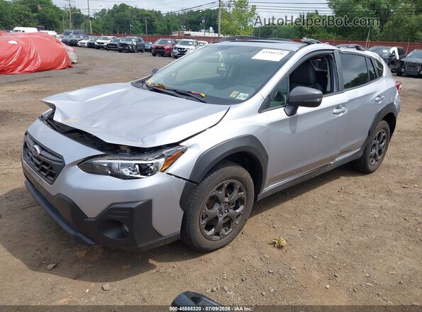 JF2GTHSC2PH258707 2023 SUBARU CROSSTREK Silver Առջևի ձախ երեք քառորդ տեսարան