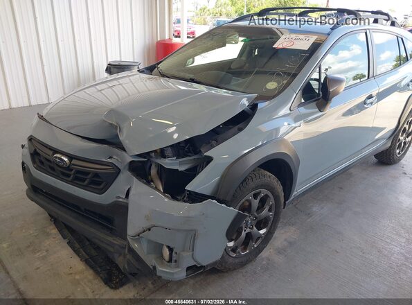 JF2GTHSC3MH302404 2021 SUBARU CROSSTREK Light Blue Вид спереду