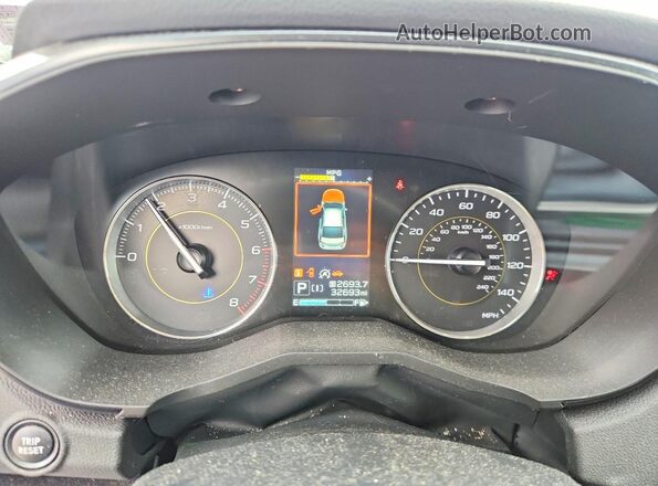 JF2GTHSC4PH207919 2023 SUBARU CROSSTREK Silver Widok zestawu wskaźników