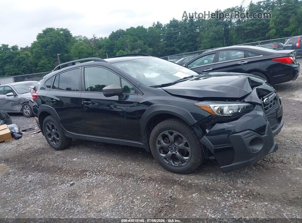 JF2GTHSC5NH216738 2022 SUBARU CROSSTREK Black Սալոնի հետևի տեսք