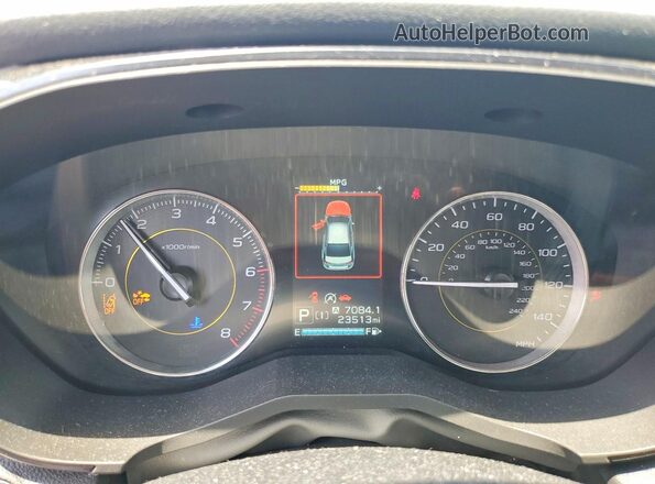 JF2GTHSC5PH298991 2023 SUBARU CROSSTREK White Instrument cluster view