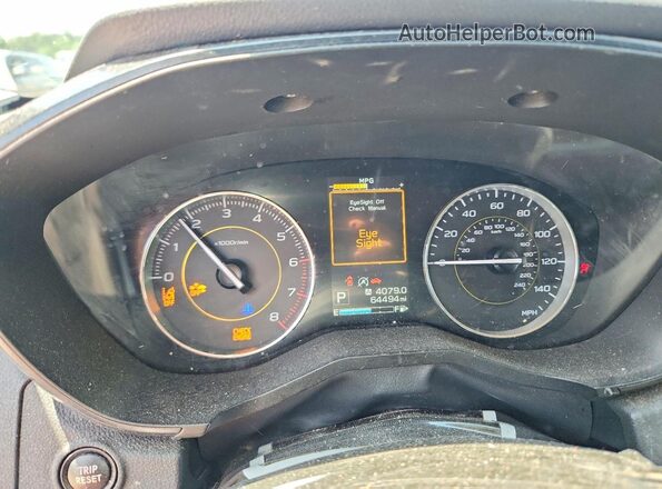 JF2GTHSC6MH289096 2021 SUBARU CROSSTREK Gray Widok zestawu wskaźników